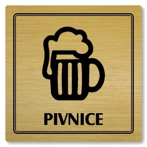 Pivnice, 118x118mm, zlatá, Utah